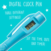 Digital Clock Pen Blue - The English Bookshop Kuwait